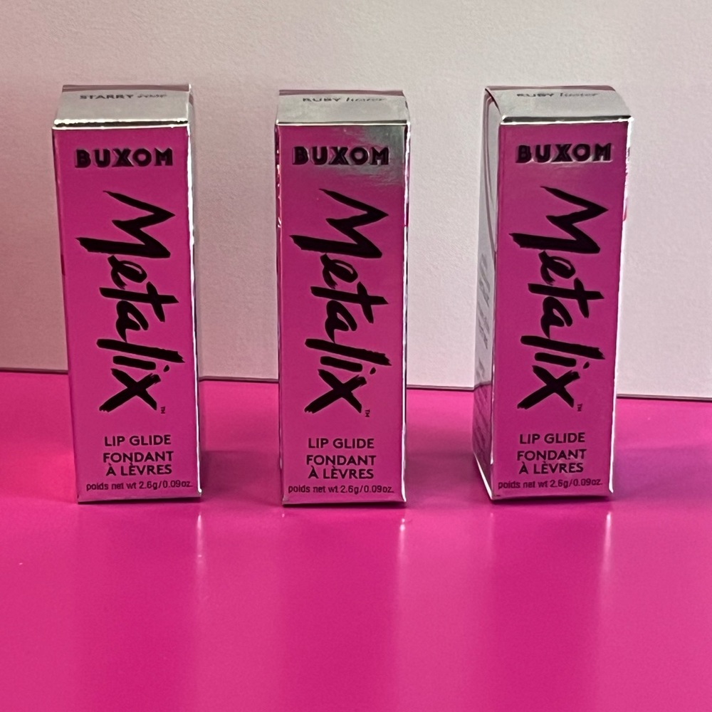 Starry Rose Buxom Limited Edition Metalix Lip Glide Lipstick